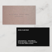 CARTE DE VISITE PIERRE PROFESSIONNELLE ELEMEGANTE MODERNE SIMPLE (Devant / Derrière)