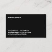 CARTE DE VISITE PIERRE PROFESSIONNELLE ELEMEGANTE MODERNE SIMPLE (Dos)