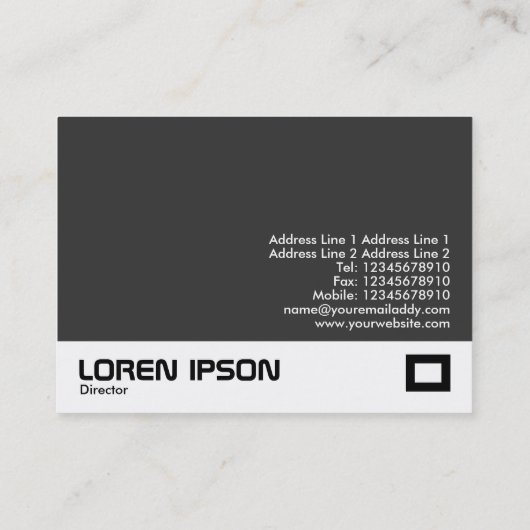 Carte De Visite Pierres à pas (Dos)