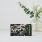 Carte De Visite PIERRES de CASCADE de photographie + vos idées (Debout devant)