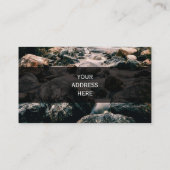 Carte De Visite PIERRES de CASCADE de photographie + vos idées (Dos)