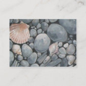Carte De Visite Pierres de plage Coques Galets Rochers Peinture Ar (Dos)