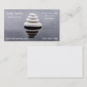 Carte De Visite Pierres de zen d'entraîneur de santé (Devant / Derrière)