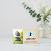 Carte De Visite Pierres empilées | Yoga Mandala Motif (Debout devant)