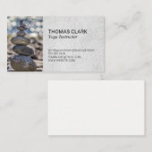 Carte De Visite Pierres empilées | Zen | Yoga (Devant / Derrière)