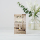 Carte De Visite Pierres en pierre Granit Marbre Marbre Parquet (Debout devant)