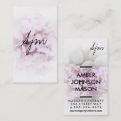 Carte De Visite Pierres & Fleurs (massothérapie) (Devant / Derrière)