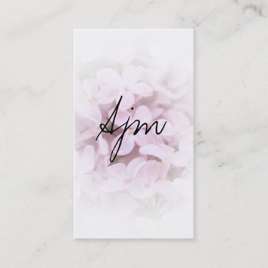 Carte De Visite Pierres & Fleurs (massothérapie) (Devant)