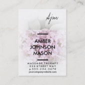 Carte De Visite Pierres & Fleurs (massothérapie) (Dos)