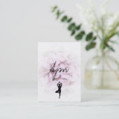 Carte De Visite Pierres & Fleurs Yoga (Debout devant)
