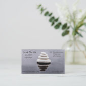 Carte De Visite Pierres indépendantes de zen de thérapeute de (Debout devant)