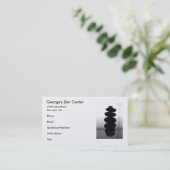 Carte De Visite Pierres Zen (Debout devant)