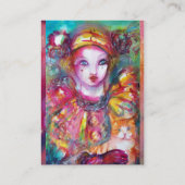 Carte De Visite PIERROT AVEC CAT / Masque de Carnaval vénitien (Dos)