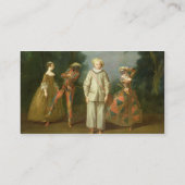 Carte De Visite Pierrot et harlequin (Dos)