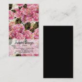 Carte De Visite Pies d'or rose (Devant / Derrière)