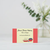 Carte De Visite Pies et fruits (Debout devant)