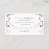 Carte De Visite Pies roses de Bourgogne (Dos)