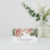 Carte De Visite Pies roses vintages (Debout devant)