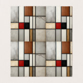 Carte De Visite Piet Mondrian Vintage (Intérieur déplié)