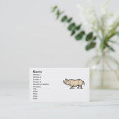 Carte De Visite Pig Antique Piggy Cute Illustration Vintage (Debout devant)