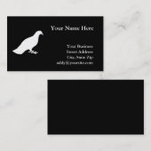 Carte De Visite Pigeon (Devant / Derrière)