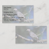 Carte De Visite pigeon Bande-coupé la queue (Devant / Derrière)