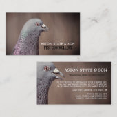Carte De Visite Pigeon De Bois, Lutte Antiparasitaire (Devant / Derrière)