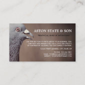 Carte De Visite Pigeon De Bois, Lutte Antiparasitaire (Dos)