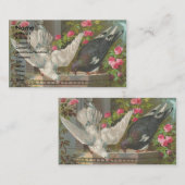 Carte De Visite Pigeons Vintages (Devant / Derrière)