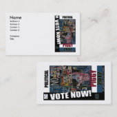 CARTE DE VISITE PIGGIE POLITIQUE (Devant / Derrière)