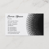 Carte De Visite Piggy Bank - Noir et Blanc (Or) (Dos)