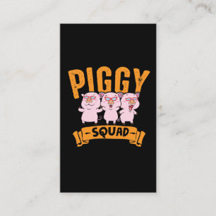 Carte De Visite Piggy Squad Piglet Cute Pig
