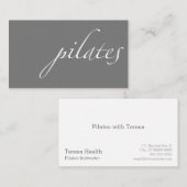 Carte De Visite Pilates (Devant / Derrière)
