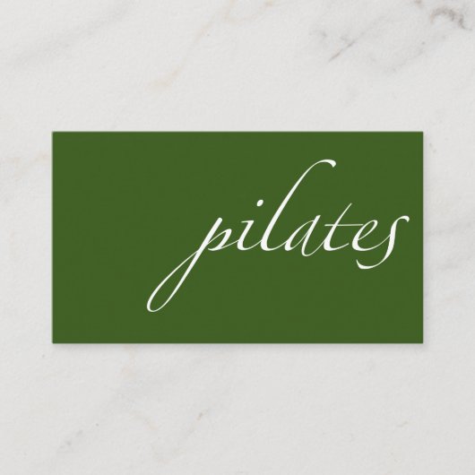 Carte De Visite Pilates (Devant)