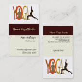 Carte De Visite Pilates de bien-être pour instructeur de cours de  (Devant / Derrière)