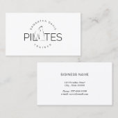 Carte De Visite Pilates Instructeur Pilates Entraîneur Pilates (Devant / Derrière)