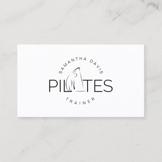 Carte De Visite Pilates Instructeur Pilates Entraîneur Pilates (Devant)