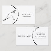 Carte De Visite Pilates instructeur Pilates Pilates Pose Pilates A (Devant / Derrière)