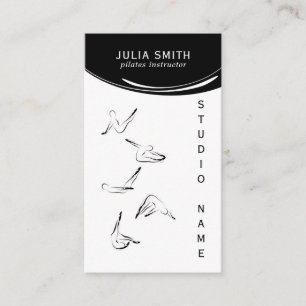 Carte De Visite Pilates instructeur Pilates Pilates Poses Pilates