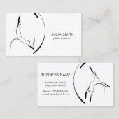 Carte De Visite Pilates instructeur Pilates Pose Pilates Baril (Devant / Derrière)