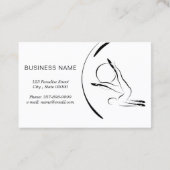 Carte De Visite Pilates instructeur Pilates Pots avec Pilates Ball (Dos)