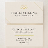 Carte De Visite Pilates Instructor Lotus