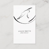 Carte De Visite Pilates Pose Côté Pli (Devant)