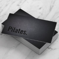 Pilates Professional Black Bold Text Minimaliste