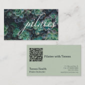 Carte De Visite Pilates QR (Devant / Derrière)