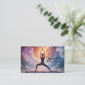 Carte De Visite Pilates Yoga Instructeur Cosmos (Debout devant)