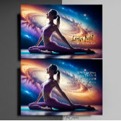 Carte De Visite Pilates Yoga Instructeur Cosmos Galaxy
