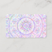Carte De Visite Pilates Yoga Instructor Teacher Mandala (Devant)