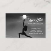 Carte De Visite Pilates Yoga Sunset Instructeur (Devant)