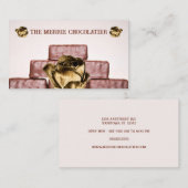 Carte De Visite Pile de barreaux de chocolat Candymaker (Devant / Derrière)